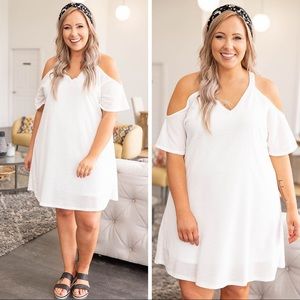 Chic Soul Perfectly Me Dress, Ivory Size 2XL